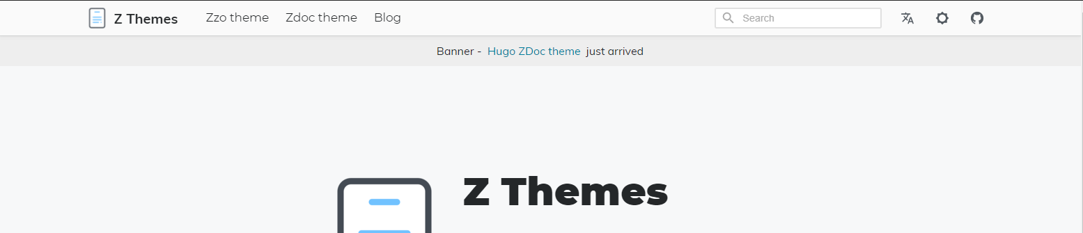 zdoc banner component