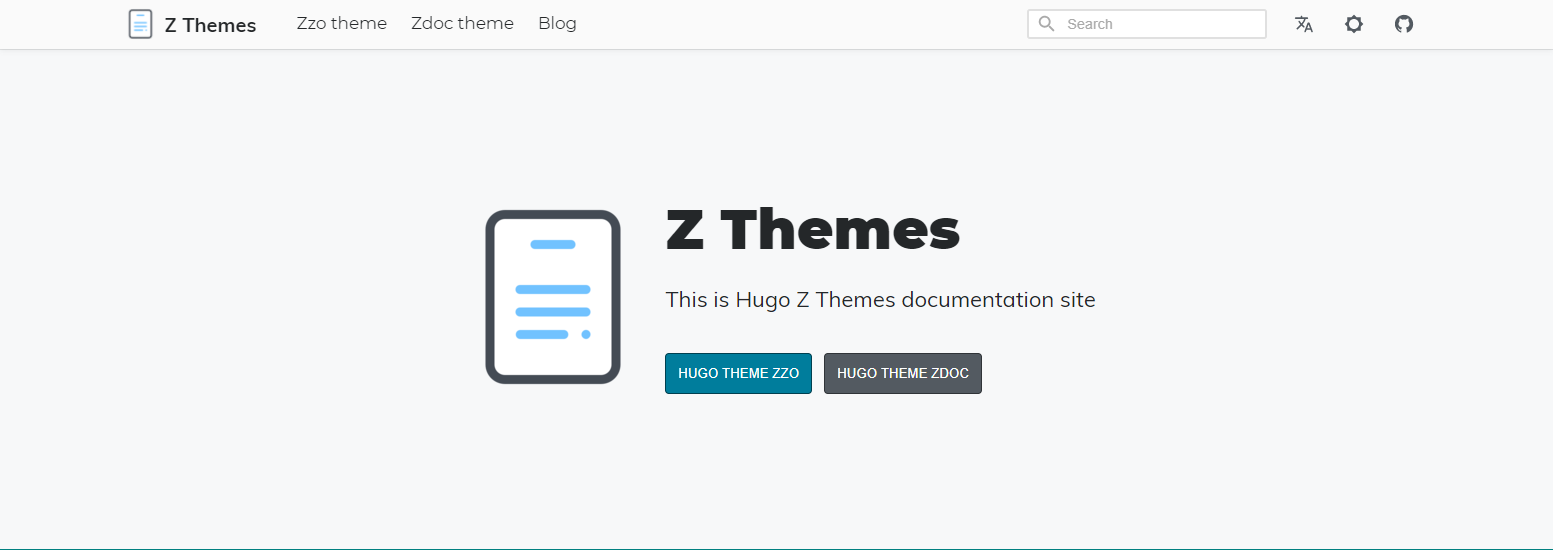 zdoc landing page